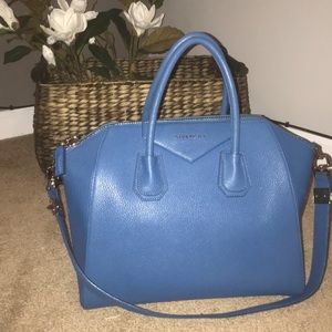 Givenchy Antigona Medium Blue Bag